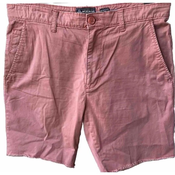 American Rag Cargo Shorts Men's 36‎ Salmon Pink Snap Pockets Camping Hiking - Picture 1 of 6